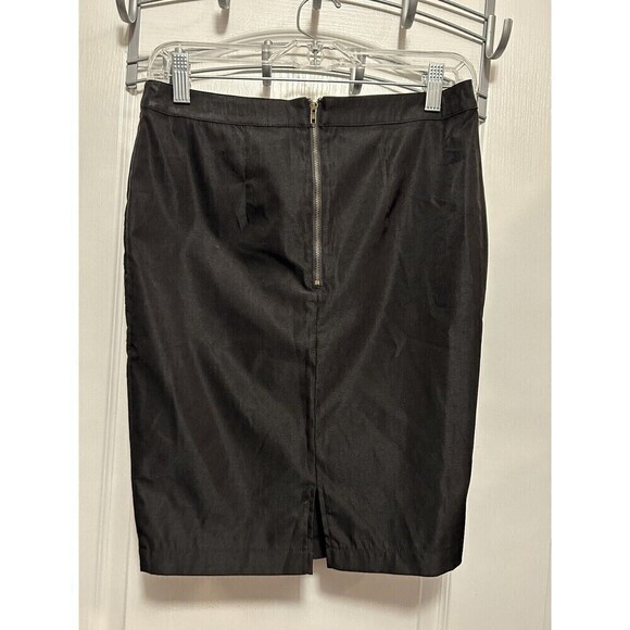 TULLE Women’s Pencil Skirt Small Casual Office Solid Black Back Zip Classic - Picture 2 of 12